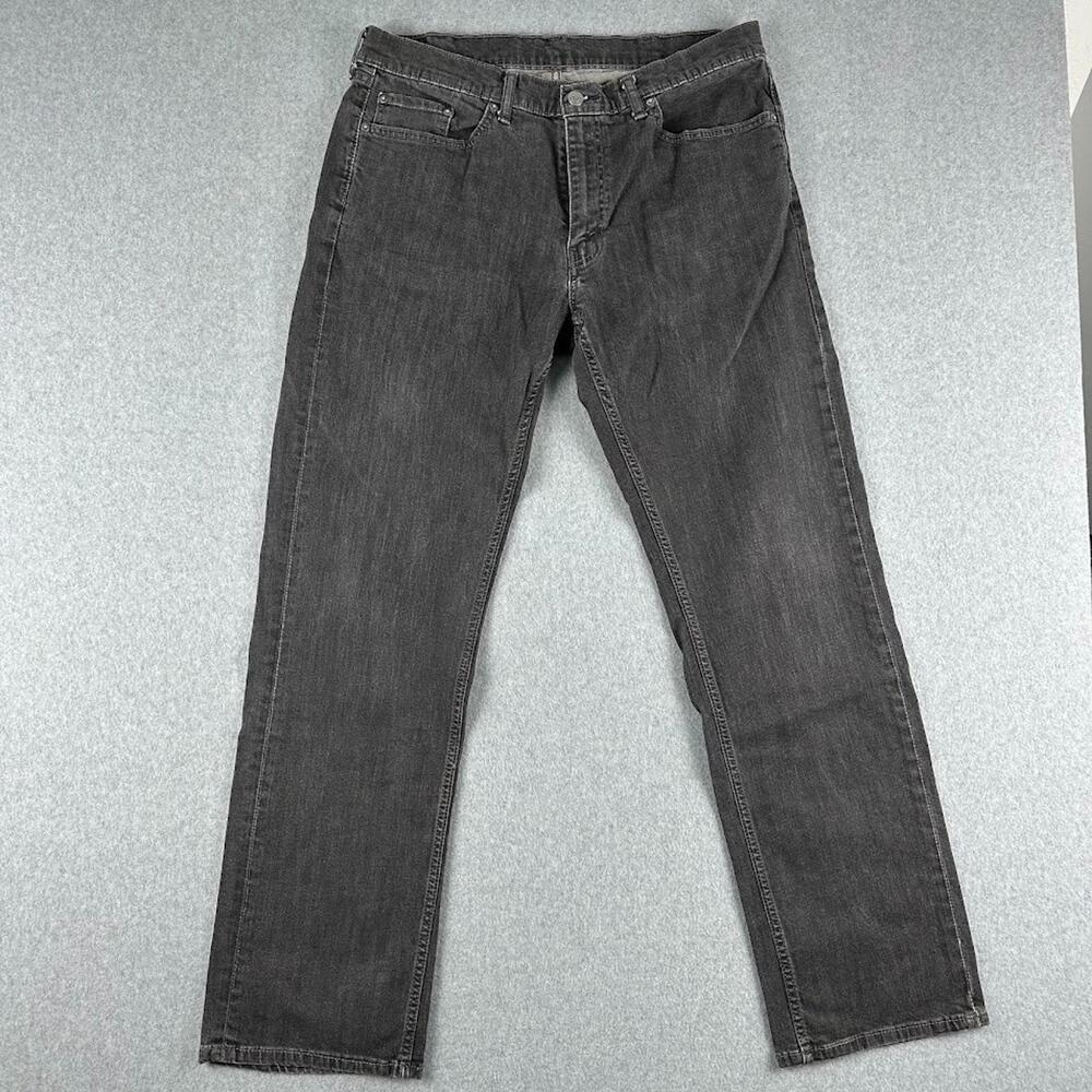 Levi's 559 Jeans Men's 36x33 Black Relaxed Fit Straight Leg‎ Denim Dark Wash Y2K